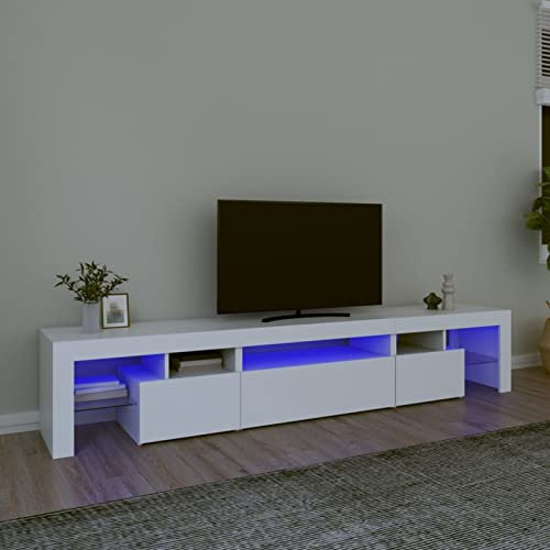 ShGaxin Meuble TV avec lumières blanches 215 x 36,5 x 40 cm, meuble TV, meuble TV, meuble TV, meuble TV, meuble TV 3152794