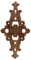 Apliques de madera tallada sin pintar para decoración vintage de puerta de casa, armario, 39 x 20 cm