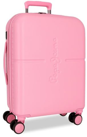 Pepe Jeans Highlight Valigia da cabina rosa, 40 x 55 x 20 cm, rigida 2,92 kg, chiusura TSA integrata ABS 2,92 kg, 37 l, bagaglio a mano by Joumma Bags, Rosa, Taglia unica, Valigia cabina