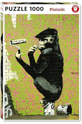 Piatnik 1000 Teile Puzzle Banksy - Roller Chimp