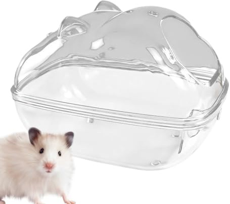 Hamster-Sandbadbehälter, Zwerghamster-Toilette – Kleintier-Körperreinigungsraum für Rennmäuse, Chinchilla-Badbehälter