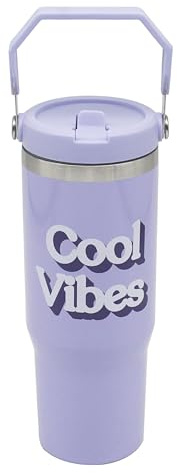 Lesser & Pavey Lilac Drinks Tumbler 900ml for Cold & Hot Drinks | Stylish Tumbler Drinking Glasses for Water & Cold Drinks | Lovely Tableware Glass Gifts for Women & Men