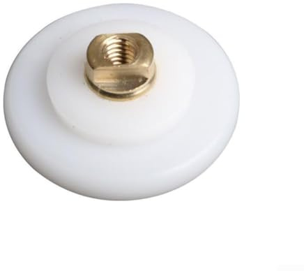 ComfyHarbor Rollen für Duschkabinentür, 26 mm Durchmesser, 8 Stück, Schiebetürrollen, Laufschienen, Ersatzteile mit Kugellager für 3–6 mm Dicke, Weiß