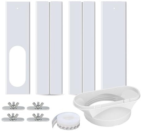 Kit De Ventana De Aire Acondicionado Portátil, Adaptador Ventana Aire Acondicionado, Accesorio De Ventana De Aire Acondicionado,Placa Sellado Ventana Ajustable para Aire Acondicionado Móvil,