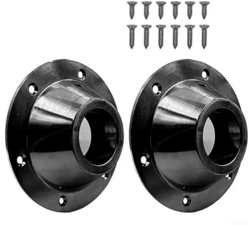 Set mit 2 Aluminium-Tischbein-Halterungen, kompatibel mit Wohnmobil-, Boots- und Wohnwagentischen, bietet stabile Unterstützung für mobile Essbereiche (schwarz)