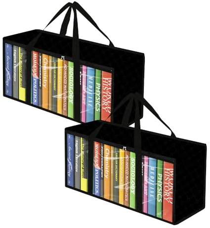 2 Pack DVD Storage Bags - Clear PVC Media Organizer with Zipper & Handles, Stackable Holder Case for CDs, Blu-ray Discs, Video Games, Albums, Movie Cases (Dustproof)