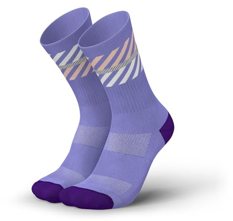 INCYLENCE Merino Wandersocken Damen & Herren – Für Sommer & Winter, Atmungsaktiv & Wärmend, 40 % mulesingfreie Merinowolle (DE/NL/SE/PL, Numerisch, 43, 46, Regular, Regular, Lanes Purple Light Pink)