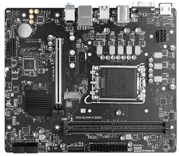 scheda madre Scheda Madre Fit For MSI PRO H610M-E DDR4 LGA 1700 Supporto H610 I9-12900K I7-12700K I5-12600K M.2 USB3. Gen1 Micro-ATX