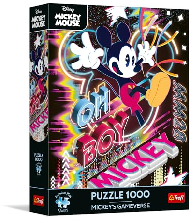 Trefl - Puzzle 1000 Teile, Die virtuelle Welt von Micky Maus, Premium Plus
