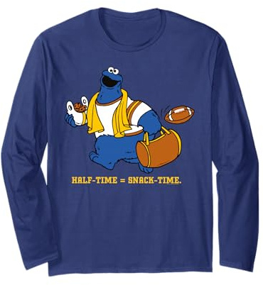 Sesamstraße Krümelmonster Halbzeit Snack Classic Langarmshirt