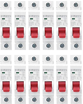 Interruttore automatico 1P MCB DZ47‑63Z DC 250 V, interruttore in miniatura per impianto fotovoltaico, interruttore magnetotermico a corrente continua con contatti in argento e (Ha pugnalato)