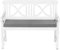 TexDeko® Gartenbank Sitzpolster 100 x 42 x 6cm Outdoor wasserabweisend waschbar Bankkissen Bankpolster Polster (Grau)