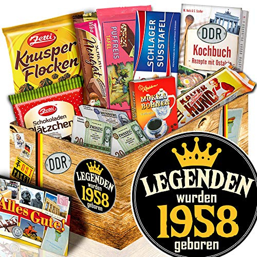 Legenden 1958 / Geschenk zum Geburtstag/DDR Schokolade Ostpaket