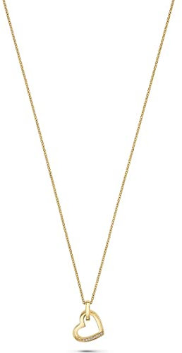 JETTE Damen-Kette 8 Zirkonia One Size, Gold 32010179