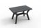 Resol Dalia Gartentisch, rechteckig, 115 x 72 bis zu 4 Personen, modernes und Elegantes Design mit Sonnenschirmloch und UV-Schutz für Esszimmer, Außenbereich, Terrasse, Veranda, Anthrazit