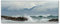 Tulup Impression sur verre 125x50 cm Image Tableau Photo décorative panoramique pour la cuisine et le salon - Paysage - Une Mer Agitée - Brun
