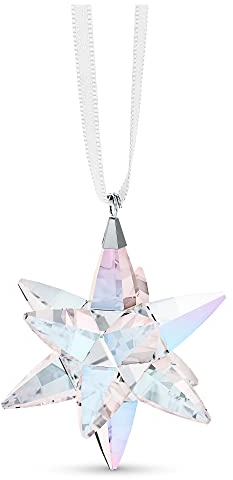 Swarovski Schimmernde Stern-Ornament, klein, Grün (Aurora Borealis), Einheitsgröße