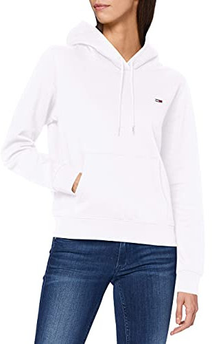 Tommy Jeans Tjw Regular Fleece Hoodie Andere Schwere Strickwaren, Damen, Weiß (White), Xxl