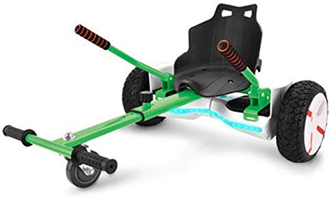 Wgwioo Hoverboard, Sitzzubehör Für Fahrwerk, Mit Selbstausgleichendem Drift-Kart-Sitz Mit Einstellbarer Rahmenlänge,Grün