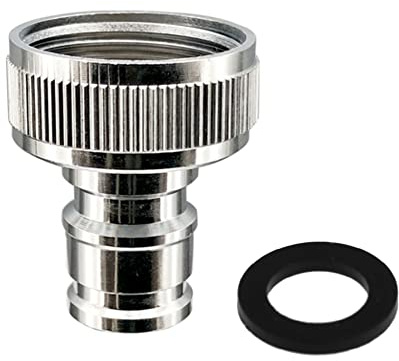 Faucet Quick Connector Adapter, Thead Connecting Faucet Aerator Adapter Snap Quick Connector Fitting for Dishwasher Washing Machine (G3/4 Hose Thread)