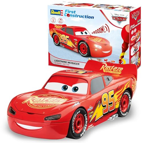 Revell 00920 First Lightning McQueen Disney Cars Age 4+ (Light & Sound) 1:20 Scale, Red