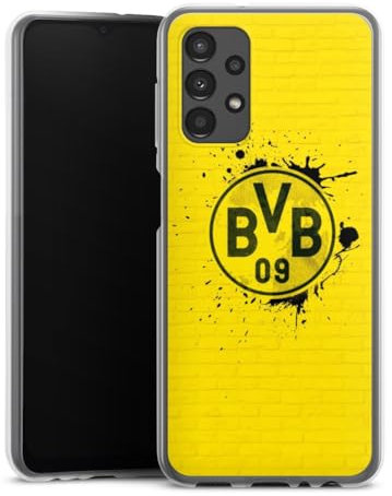 DeinDesign Silikon Hülle kompatibel mit Samsung Galaxy A13 4G Case transparent Handyhülle BVB Borussia Dortmund Offizielles Lizenzprodukt