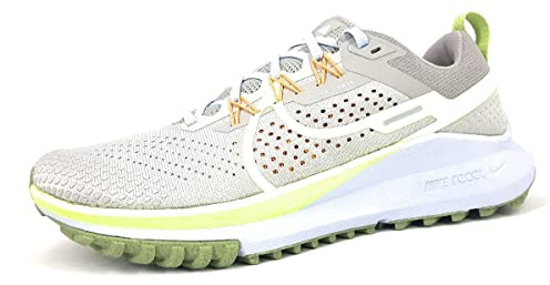 Nike DJ6158-002 Nike React Pegasus Trail 4 Sneaker Male LT Iron ORE/Volt-Cobblestone 47.5