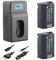 Blumax Lot de 2 batteries de rechange pour Panasonic DMW-BLK22 / DMW-BLK22E 2250 mAh + chargeur turbo LCD compatible avec Panasonic Lumix DCS5, S5K, G9, GH5, GH5, II, GH5S, GH6
