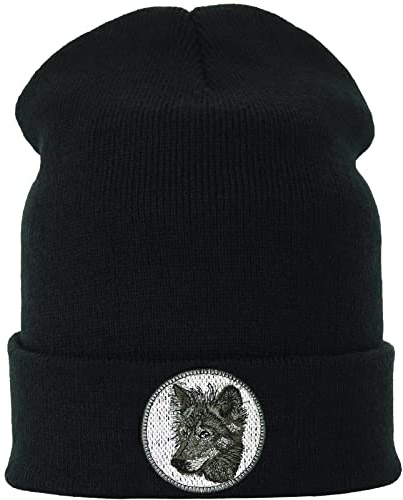 EXPRESS-STICKEREI Strickmütze Tiere Warme Wintermütze/Wollmütze Unisex Männer Frauen Haube/Seemannsmütze/Arbeitsmütze Beanie Cap Feinstrick für Tierliebhaber Hundebesitzer| OneSize Streetwear