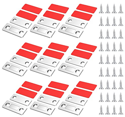 9 x Ultra Thin Cupboard Magnetic Door Catch,Cupboard Door Magnets for Cabinets,Door Magnet Door Catch,Cupboard Magnets for Cupboard Doors,Magnetic Catch,Magnetic Cabinet Catch,Cabinet Magnets