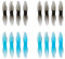 BETAFPV Gemfan 16pcs 2015 2-Blade Prop with 1.5mm Shaft Hole Whoop Drone Propellers Compatible 1103 Brushless Motors for 2S Brushless Tiny Whoop Drone like Meteor85 Whoop Drone Quadcopter-Blue&Grey