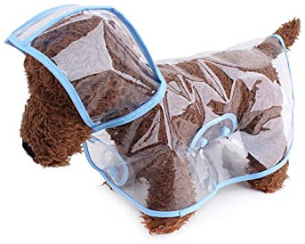 Hund Regenjacke - Wasserdicht Hund Regen Poncho Hoodie, Transparent, Verstellbar und leicht zu tragen, Regen- und Winddicht, für Kleine Mittelgroße Hundekatzen (XL)