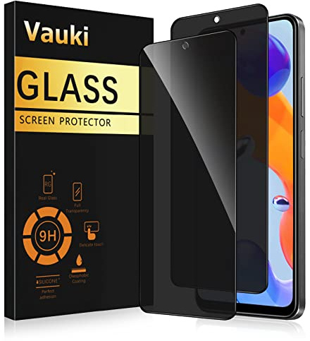 Vauki Protector Pantalla Privacidad para Xiaomi Redmi Note 11 Pro 4G/5G 2 Piezas,Cristal Templado Anti Espía,Anti-Espía Vidrio Película,9H Dureza,Anti-Arañazo,Sin Burbujas,Privacy Screen Protector