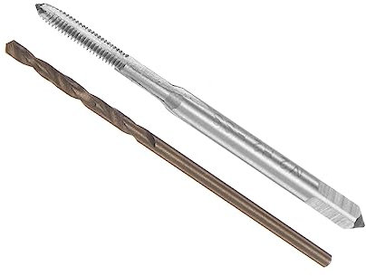CoCud Macho y Taladro Juego, M2 x 0,4 Macho Rosca 1,5mm Diámetro, Métrico Máquina Rosca Macho y Helicoidal Taladro Herramienta Kit para Roscado Reparación, 1 Juego