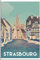 Dekorative Gemälde La Petite France Straßburg Vintage Reise Poster Malerei Wand Kunst Wandbild Leinwand Dekorative Gemälde Ungerahmt 30x45cm