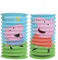 com-four® 2X Zuglaterne für Kinder - Papierlampion zur Herbstzeit - Martinslaterne für Lichterumzug - Papierlaterne zu Halloween und Sankt Martin - Faltlaterne (2 Stück - Ø 15cm Schwein)