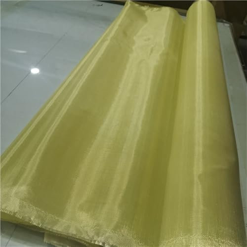 Yinxi 1 Stück ultradünnes 50 g/m² 200D Kevlar-Fasergewebe, Aramid-Tuch, 100 cm breit, Dicke 0,1 mm