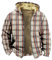 KONG JIMFAN Jacke Herren Oversized Zip Hoodie Weste Für Männer 3 In 1 Jacke Tragejacke Winterjacke Herren Hoodie Print Fleece Pullover Herren Dünn Strickjacke Mit Reißverschluss(Khaki,XL)