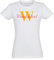 Kiwistar - T-Shirt Damen - Weiss - M - Aufdruck individuell - Wunschtext mit Initial und Nachname - Name - Spruch - Druck personalisiert - Geschenk für Freizeit Sport