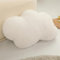 Hava Kolari Kuschelkissen Kindekissen, Weiche Flauschige Wolkenform Zierkissen Sofakissen, 57 * 38cm Plüsch Kissen Dekokissen für Kinderzimmer Schlafzimmer (Weiß)