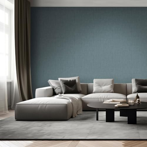 Venezia Texture Vinyl Tapete Blau Muriva M67301