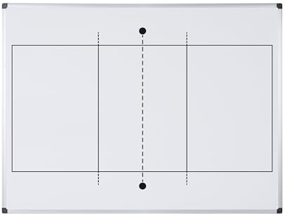 Bi-Office Maya Magnetisches Volleyballbedrucktes Whiteboard - A3 - Lackierte Stahloberfläche mit Aluminiumrahmen