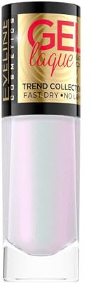 Eveline Cosmetics Gel Laque Gel Nagellack Nr. 201 - Langanhaltend, Schnell Trocknend, UV/LED Lampenfreier Gel-Effekt Nagellack für Elegante Nägel - 8 ml
