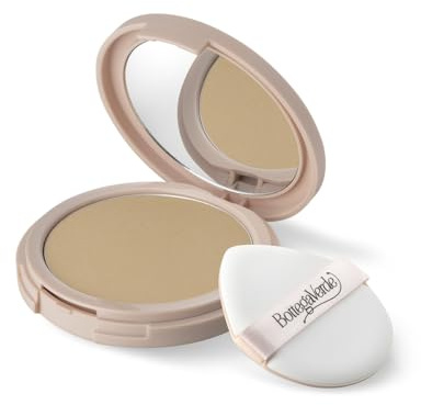 Bottega Verde - Fondotinta Compatto Wet & Dry, Beige, 8 g | Coprenza Modulabile Uso Bagnato o Asciutto, con Niacinamide ed Estratto di Ginger, Formula Vegana