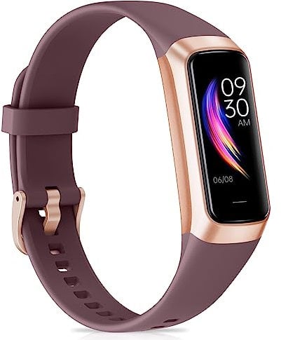 Fitness Tracker for Women with 24/7 Heart Rate, Blood Pressure, Calorie Tracking, Activity Tracker with 1.1 AMOLED Screen, Waterproof Step Tracker for Android iPhones Men Women