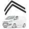 Modifycar - Set mit 2 Windabweisern für Autofenster, kompatibel mit Ford Transit Custom | ab 2013+ | 2 Stück | Farbe dunkel rauchfarben
