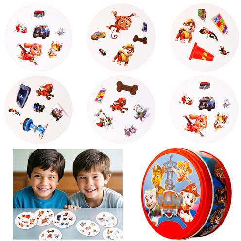 Freyauga Kartenspiel Kinder, Cartoon Card Game ab 4 Jahre, Karten Spiel für 2-8 Spieler Spieleabend mit Freunden, Lustiges Puzzlespiel Familienspiel Partyspiel für Jungen Mädchen und Junior