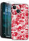 Cliffora Custodia per telefono in silicone liquido rosa BAPE per iPhone 16 15 14 13 12 11 Pro Max XS/SE Custodia per telefono personalizzata con 2 pellicole protettive per lo schermo