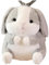 Mskmnkot Hot Water Bottle Covers Only Soft Plush Animal Hot Water Bottle Backpack with Adjustable Strap Warm Cute Bag Cover Rabbit Covers Only