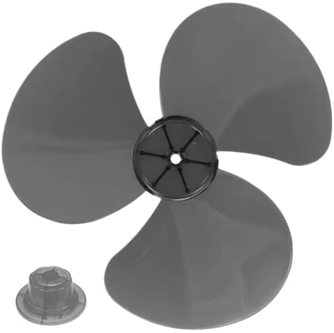 Porgeel Fan Blades, 12 Inch Plastic 3-Leaves Fan Blades Replacement Lightweight and Reliable, Suitable for Stand or Desk Fanner, Black